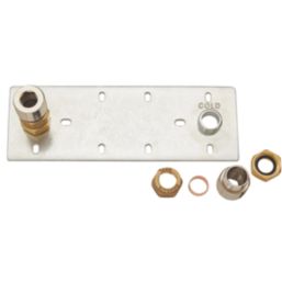 Highlife Bathrooms  In-Wall Shower Fixing Plate Chrome