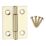 Smith & Locke Polished Brass  Door Hinge 38mm x 30mm 2 Pack
