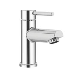 Aqualisa Uptown Chrome 116mm Standard Lever Mono Basin Pillar Tap  With Clicker Waste
