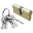 Smith & Locke  6-Pin Cylinder Lock 45-50 (95mm) Brass
