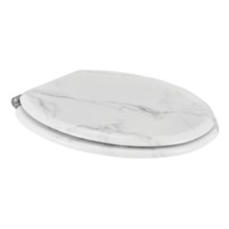 Pilica Soft-Close Toilet Seat Moulded Wood Marble