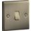 Knightsbridge  10AX 1-Gang 2-Way Light Switch  Antique Brass
