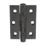 Smith & Locke  Black Grade 7 Fire Rated Ball Bearing Hinges 76mm x 51mm 2 Pack