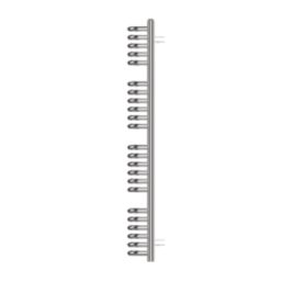 Flomasta U-Shape 1140mm x 500mm 1771BTU Chrome Vertical Designer Radiator