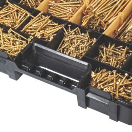 Turbo  PZ Double-Countersunk Woodscrews Trade Case 1400 Pcs