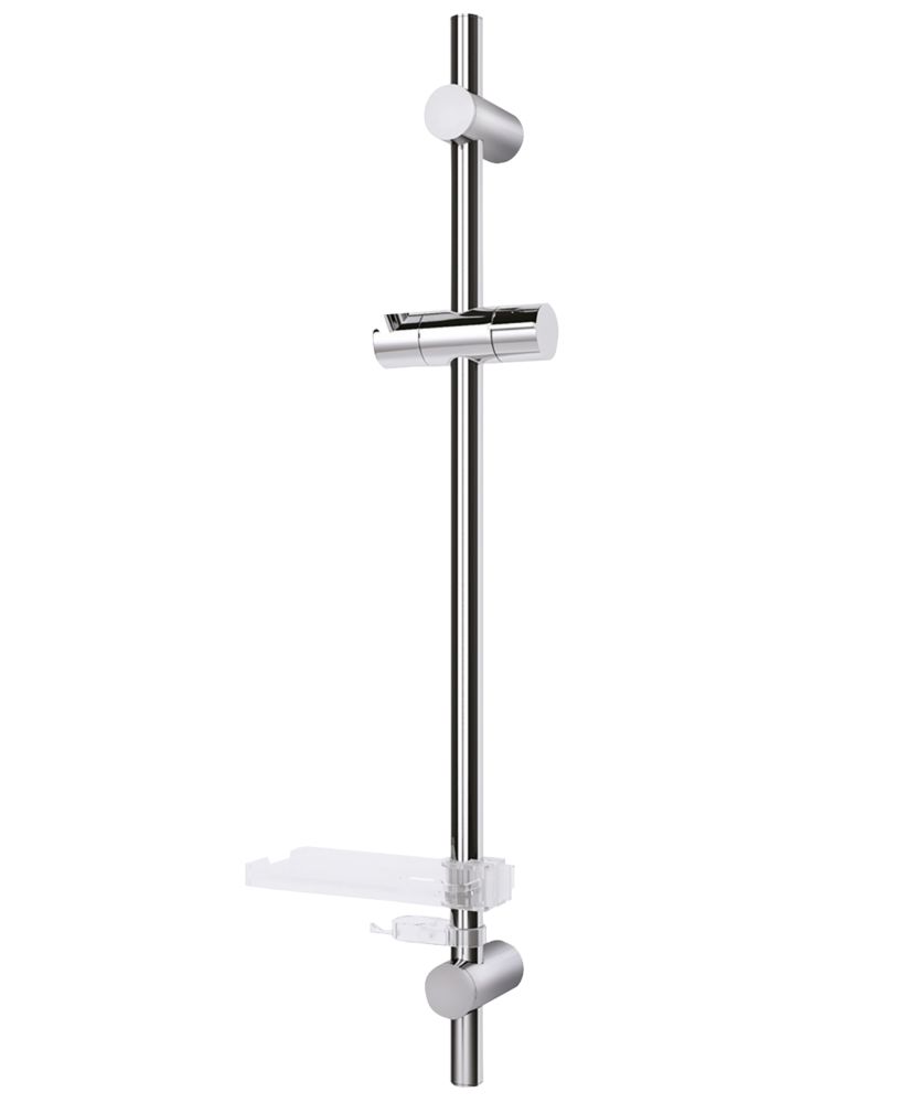 Triton Easi-Fit Riser Rail Chrome 670mm | Shower Rail Kits | Screwfix.ie