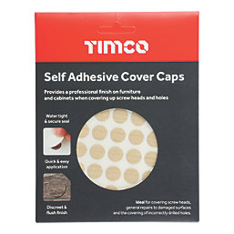 Timco Screw Caps Maple 13mm 112 Pack
