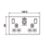 LAP  13A 2-Gang SP Switched Socket + 3A 45W 2-Outlet Type A & C USB Charger Slate Grey with Black Inserts
