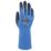 Wonder Grip WG-318L Aqua Guard Gauntlet Gloves Blue X Small