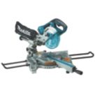 Makita DLS714NZ 190mm Twin 18V Li-Ion LXT Brushless Cordless Single-Bevel Sliding Compound Mitre Saw - Bare