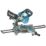 Makita DLS714NZ 190mm Twin 18V Li-Ion LXT Brushless Cordless Single-Bevel Sliding Compound Mitre Saw - Bare