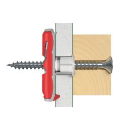 Fischer Duotec Nylon Toggles Cavity Fixings 10mm x 39mm 20 Pack