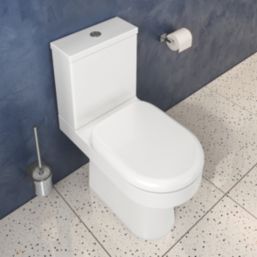 ETAL Comite Soft-Close with Quick-Release D-Shaped Toilet Seat Composite High-Polished Gloss White