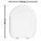 ETAL Comite Soft-Close with Quick-Release D-Shaped Toilet Seat Composite High-Polished Gloss White