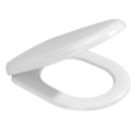 ETAL Comite Soft-Close with Quick-Release D-Shaped Toilet Seat Composite High-Polished Gloss White