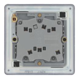 LAP  10A 1-Gang 3-Pole Fan Isolator Switch Matt Black  with Colour-Matched Inserts