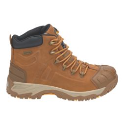 Site Fortress Size 11  Tan Waterproof Steel Toe Cap Safety Boots