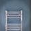 Flomasta 1200mm x 400mm 1044BTU Chrome Flat  Towel Radiator