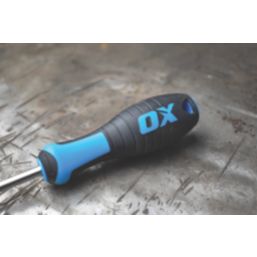 OX Pro Slotted / PZ Long Reach Screwdriver Set 2 Pieces