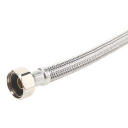 Essentials Flexible Tap Connector with Isolating Valve 15mm x 1/2" x 500mm