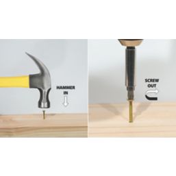 Easyfix Countersunk Nail Screws 3.1mm x 50mm 125 Pack