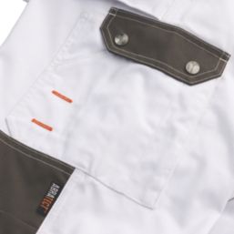 Scruffs Worker Plus Work Trousers White 36" W 32" L