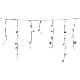 300 LED Indoor & Outdoor Blue & White Icicle Christmas Lights