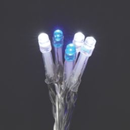 300 LED Indoor & Outdoor Blue & White Icicle Christmas Lights
