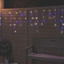 300 LED Indoor & Outdoor Blue & White Icicle Christmas Lights