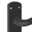 Cooke & Lewis Corfe Lever on Backplate Lockable Handle Pair Matt Black