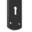 Cooke & Lewis Corfe Lever on Backplate Lockable Handle Pair Matt Black