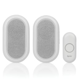 Byron DBY-23564BS Battery-Powered Wireless Door Chime Pack White