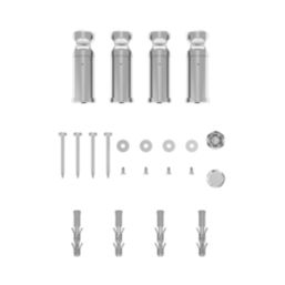 Flomasta 1600mm x 600mm 1889BTU Chrome Flat  Towel Radiator