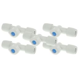 Hep2O HX37/15W Shut-Off Valves Hot/Cold 15mm 5 Pack