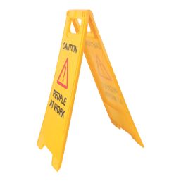 Essentials Caution People At Work A-Frame Safety Sign 600mm x 290mm
