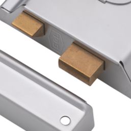 Smith & Locke  Rim Lock Satin Nickel 154mm x 107mm