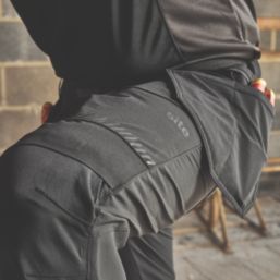 Site Varnik Stretch Work Trousers Black 32" W 32" L