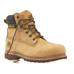 CAT Holton Size 7 Honey Steel Toe Cap Safety Boots Screwfix