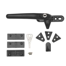 Mila RM Cockspur Left-Handed Window Handle Black