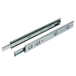 Essentials Zinc-Plated Ball Bearing Drawer Runners 500mm 2 Pack
