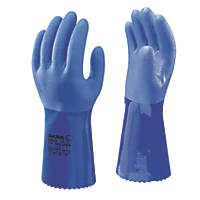 Showa 660 Chemical Hazard Gauntlets Blue X Large
