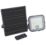 Luceco Mensa Outdoor LED Solar-Powered Floodlight With PIR Sensor Black 1500lm