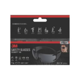 3M SecureFit 200 Grey Lens Safety Specs