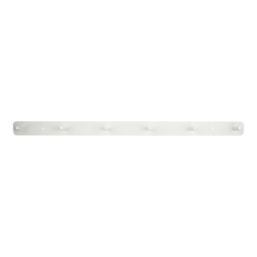 Essentials 6-Hook Rail White 400mm x 45mm