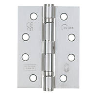 Eclipse Satin Chrome Grade 13 Fire Rated Ball Bearing Hinge 102 x 76mm 2 Pack