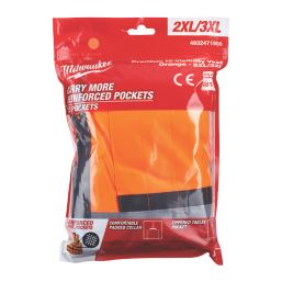 Milwaukee Premium Hi-Vis Vest Orange 2X Large / 3X Large 46" Chest