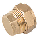 Midbrass  Brass Compression Stop End 3/4" 2 Pack