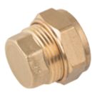 Midbrass  Brass Compression Stop Ends 3/4" 2 Pack