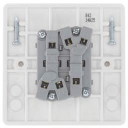 British General 800 Series 10AX 2-Gang 2-Way Light Switch  White