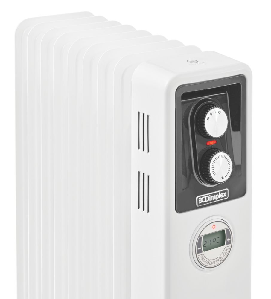 Dimplex OCR20Tie Freestanding Oil-Filled Radiator 2000W - Screwfix